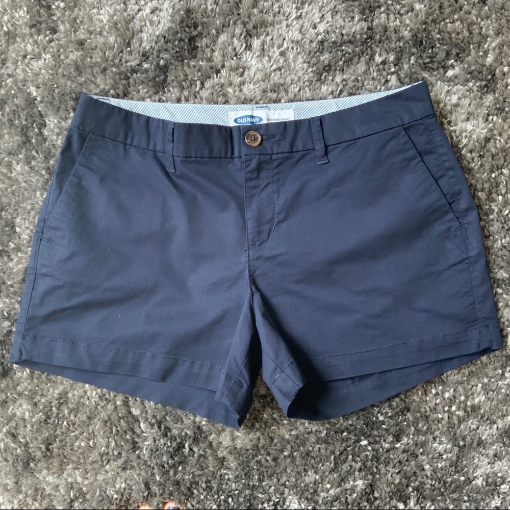 OLD NAVY DARK BLUE CLASSIC SOLID SHORTS SIZE 4